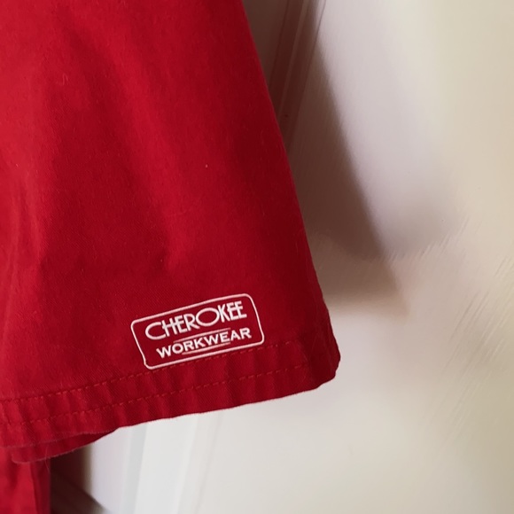 Red Cherokee Workwear Scrub Top XS - Picture 3 of 4